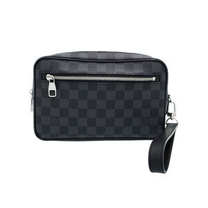 Louis Vuitton Damier Graphite Black Pochette Kasai Shoulder Bag